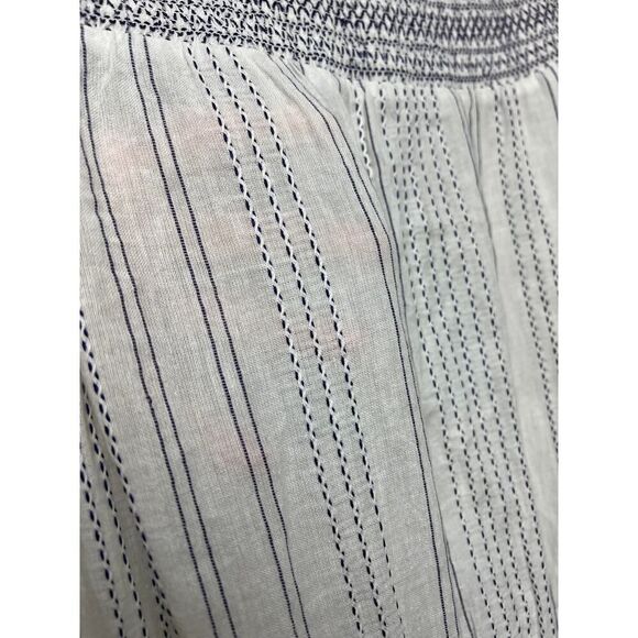 Veronica Beard Cox Smocked Flounce Coverup Mini Dress Sz. L - Picture 8 of 11